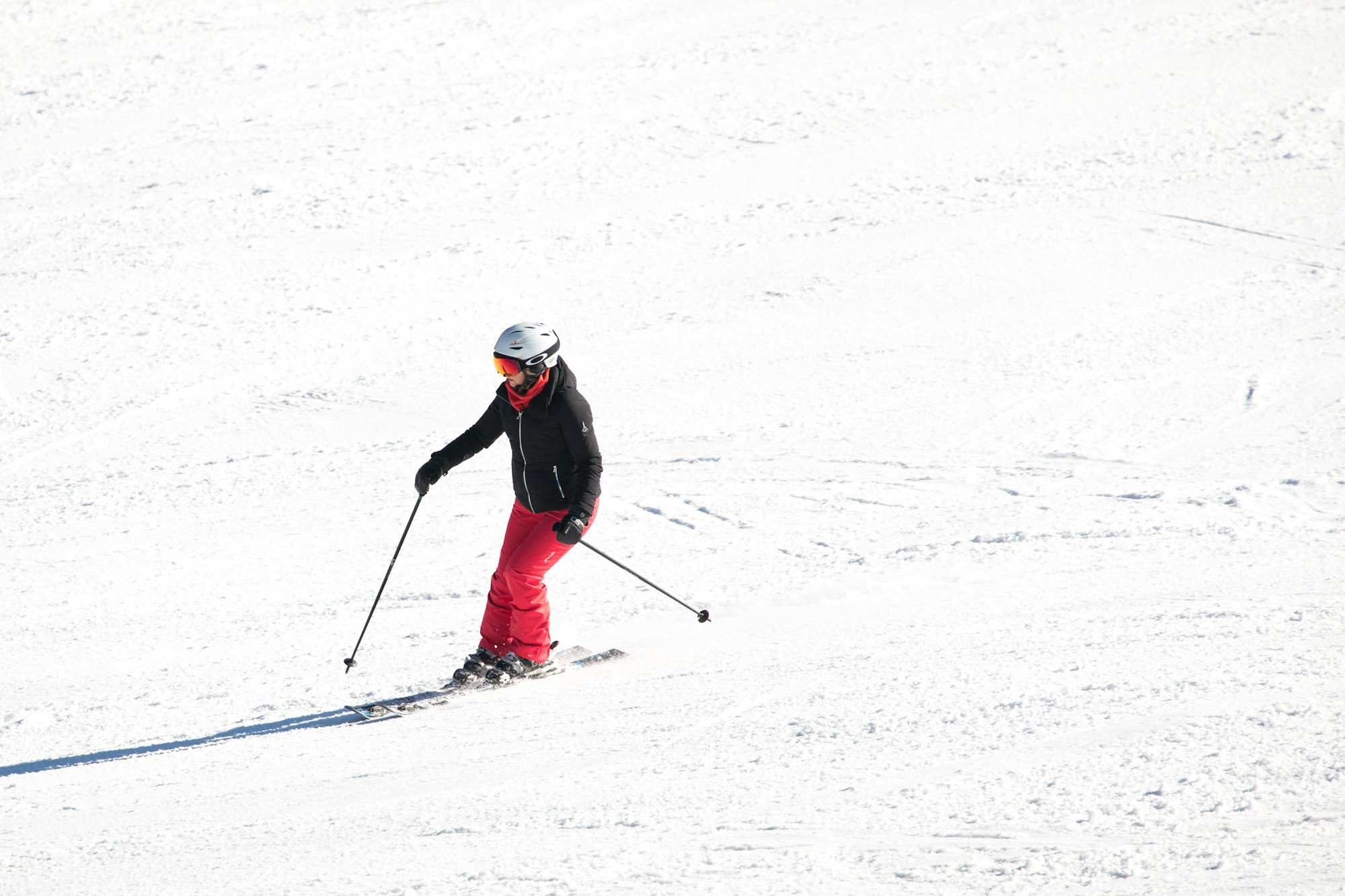 Snow skiing